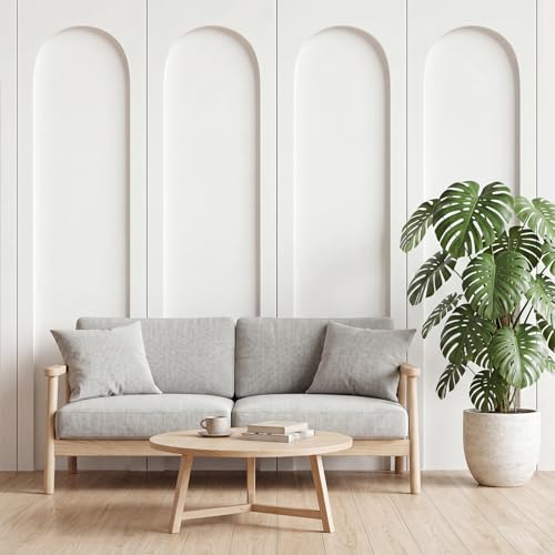 INMOZATA Arch Wainscoting Panels Kit, MDF Board and Batten Wall Panel Kit