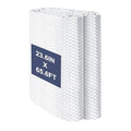 DGSL Double Reflective Bubble Foil Insulation Foam, 23.6IN X 65.6FT Window Insulation for Summer Heat Reflective Window Film for Window, Garage Door, RV, Roof - size: 23.6 in x 65.6 ft