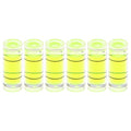 HARFINGTON 6pcs Small Cylindrical Bubble Level Vials 7x18mm PMMA Mini Horizontal Bubble Spirit Level Measuring Layout Tools for RV TV Picture Frame Hanging Tool Leveler - size: 7x18mm