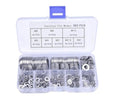 (360 PCS) Flat Washers, 304 Stainless Steel Flat Washer, Gasket Combination, 8 Different Sizes Wide Washing M2 M2.5 M3 M4 M5 M6 M8 M10 (360 PCS)