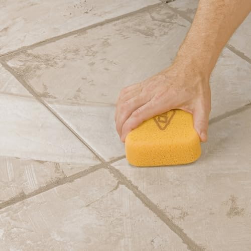 QEP 70005Q-6D 7.5 Inch x 5.5 Inch x 1.875 Inch Grouting, Cleaning and Washing Sponge, X-Large, 6-Pack, 6 Pack, Yellow, 6 Count
