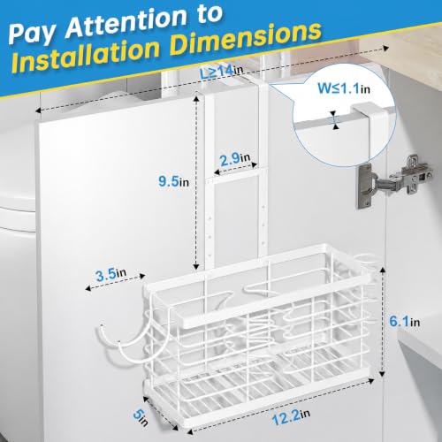 2026 Upgraded 3-in-1 Universal Hair Tool Organizer, XL Size, White - color: XL-White