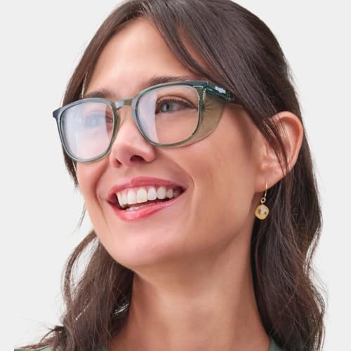 Stoggles Square Z87.1 Certified Polycarbonate Safety Glasses, Anti-Fog - color: Moss, size: Medium