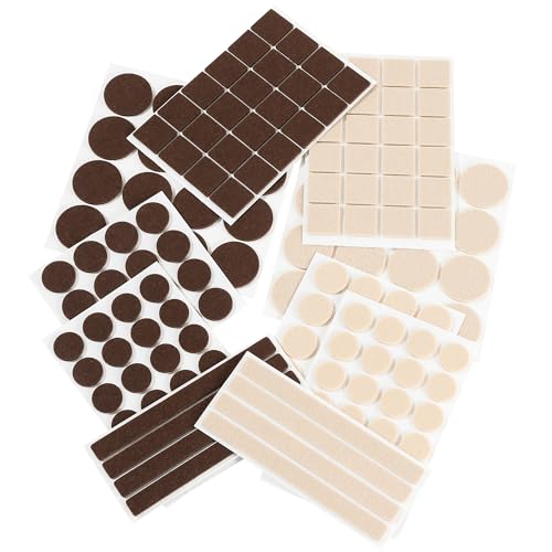 168 PCS Felt Furniture Pads - Self Adhesive Floor Protectors for Hardwood Floors, Anti Scratch Chair Leg Feet Pads, Furniture Sliders for Home Furniture Protection