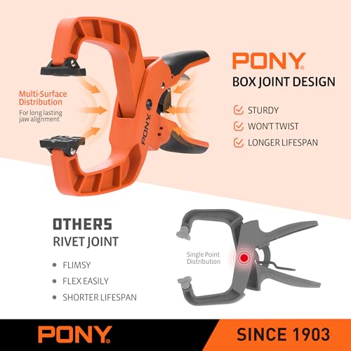 PONY 4-Pack 2 Inch Quick Release Ratcheting Wood Clamps