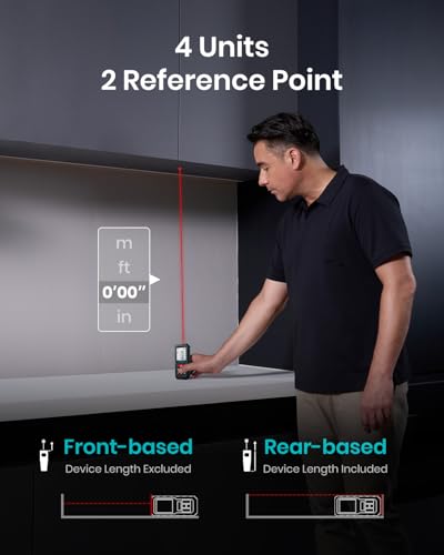 MILESEEY Laser Measure, Laser Measuring Tool with Angle Sensor