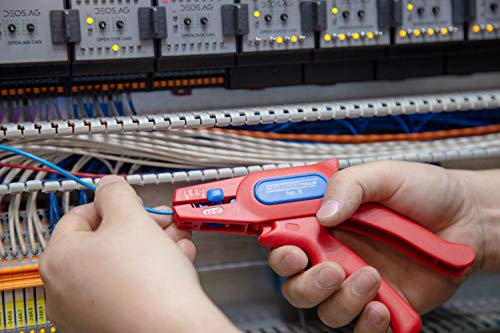 WEICON Wire Stripper No. 6 | for live working up to 1000 volts | Stripping tool for round cables | working range 0,2-6,0 mm² | VDE-Tested - size: One Size