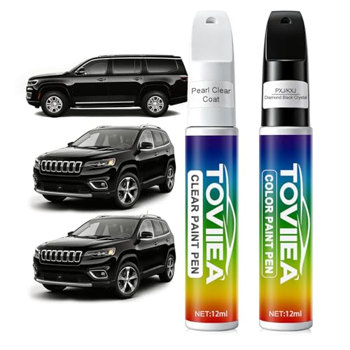 Diamond Black Crystal(PXJ/KXJ) Touch Up Paint for JEEP - color: (PXJ/KXJ)Diamond Black Crystal for 2025 Jeep Grand Cherokee/2024 Jeep Grand Cherokee/2025 Jeep Grand Cherokee 4xe/2024 Jeep Grand Cherokee 4xe/2025 Compass/2024 Compass/2024 Wagoneer/2024 Gra
