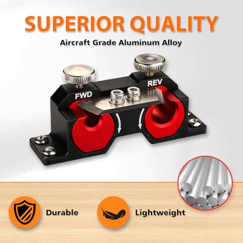 Double Cutting Dowel Maker Jig Kit Electric Drill Carbide Inserts Stable wooden Dowel Cutter tool Dowel Plate (Metric 9 different diameters) - size: Metric