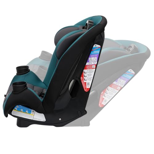 Safety 1st Ellaris 3-in-1 Convertible Car Seat, Slim Fit Design, Rear & Forward-Facing, 5-Position Headrest, Travel-Friendly with Machine-Washable Seat Pad, Peacock Blue - color: Peacock Blue