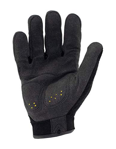 Ironclad Command Impact Work Gloves; Touch Screen Gloves Conductive Palm & Fingers, Impact Protection, Machine Washable - color: Black, size: X-Large (Pack of 1)