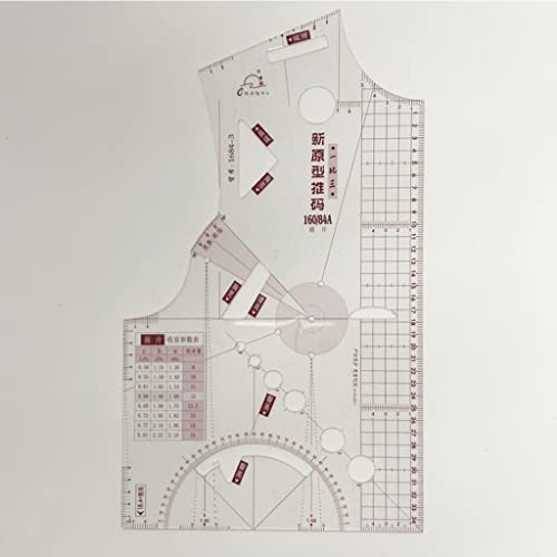 YILIANLIN 3X 1:5 Fashion Design Ruler Cloth Design School Student Teching Apparel Drawing Templete Garment Prototype Ruler Fashion Ruler Set Sewing Tools Ruler Measure for Sewing Dressmaking Pattern