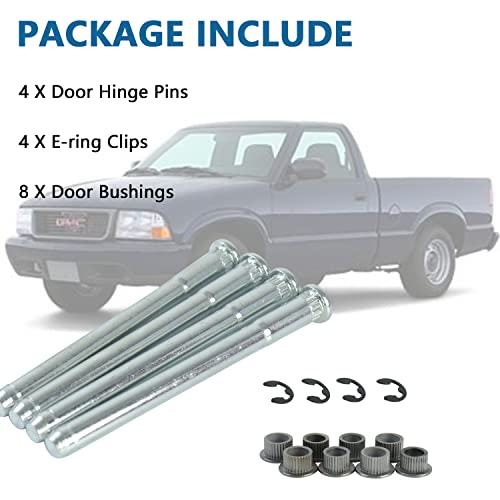 Door Hinge Pin Bushing Repair Kit, fit for Chevy S10 GMC S10 Pickup Blazer - size: 94-04 Door Hinge Pins
