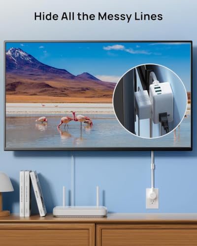 TROND Electrical Outlet Extender 360° Rotating Plug with 20W USB C, 36in - size: 3 FT 360° Rotating Plug