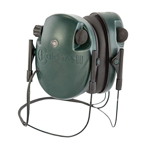 Caldwell E-Max Hearing Protection Earmuffs with Sound Amplification, Automatic Shut-Off, For Range and Target Shooting - style: Behind the Neck