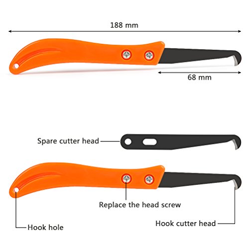 FOCCTS 12PCS Grout Remover Tool, 2 Grout Saw and 10 Removal Knife, Caulking Tool Kit Caulking Edge Kit for Kitchen, Bathroom, Bedroom, Tiles Gap