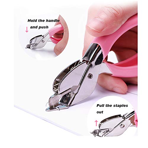 Staple Remover Tool for Office Heavy Hand Staple Pin Pull Easy to Remove(Blue) - color: Blue