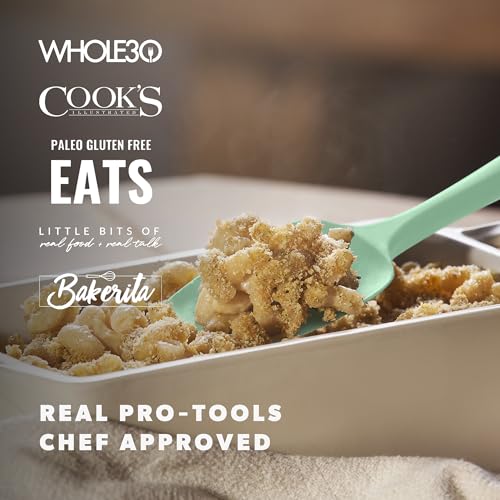 DI ORO Silicone Spoonula - Spoon Spatula, 600F Heat Resistant, Sage - color: Sage