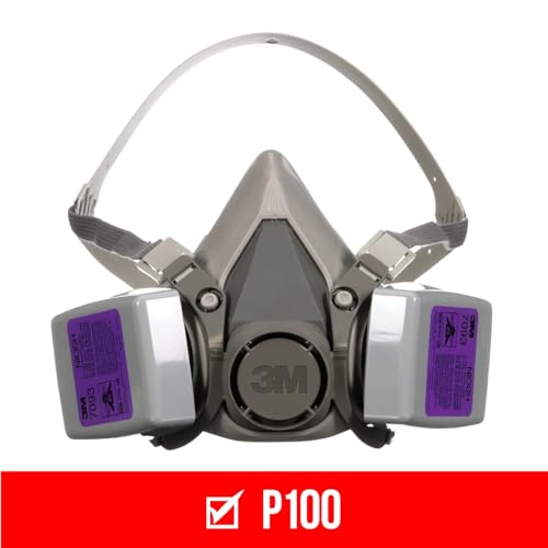 3M P100 Hard Case Particulate Reusable Respirator 62093, Medium, 1-Kit