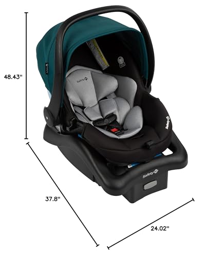 Safety 1st Grow and Go Flex 8-in-1 Car Seat Stroller Combo, Baby Stroller Travel Systems for Infants 4-30 lbs, Stroller and Carseat Combo Set, Forest Tide - color: Forest Tide