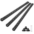 Reniteco Magnetic Socket Organizer Set, 3-Pack 1/4” Socket Rails - color: Black, size: 1/4-Inch Drive,3pc