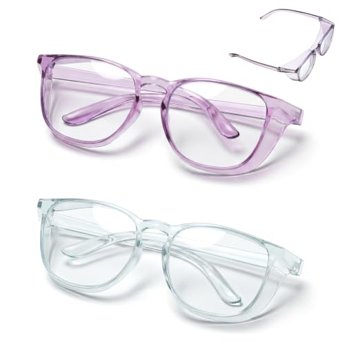 Safety Glasses for Women Anti-Fog Goggles Clear Protective Eyewear