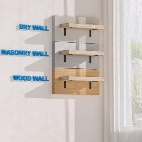 4Pack 5inch Shelf Brackets, Black Floating Shelf Bracket - size: 5inch, style: 4PCS