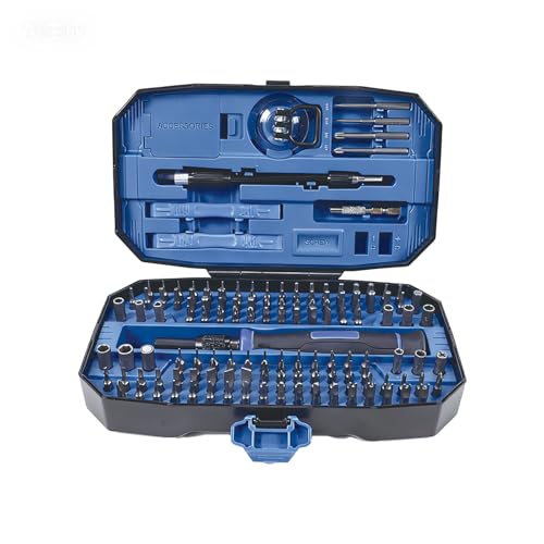 152 in 1 Precision Screwdriver Set with Case, Small Magnetic Screwdriver Electronic Toolkit for Computer, Laptop, Game Controller, Glasses, Phone Repair Tool Kit - color: Blue
