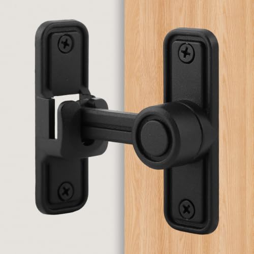 Sliding Barn Door Lock, 90°/180° Swing Slide Lock, Zinc-Alloy