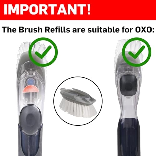 Brush Refills for OXO Dish Brush - size: 4 pack