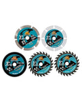 3 Inch Compact Circular Saw Blade Set, Multi-Material Cut for Wood, Plastic, Metal, Concrete Cutting, 10mm Arbor - 5 Pack - size: Set 4