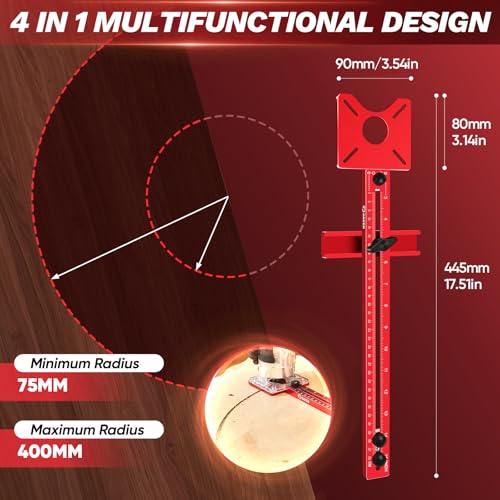 Saker 4-in-1 Router Milling Jig with Auto Center Punch Guide