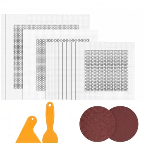 16Pcs Drywall Repair Kit, 4/6/8 Inch Self Adhesive Aluminum Mesh