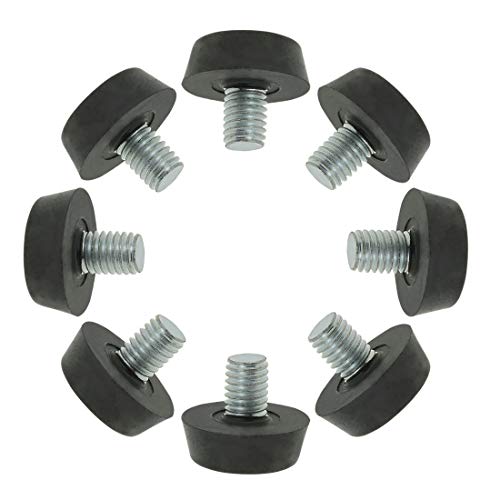 uxcell Metric M8 x 1.25 Furniture Glide Leveling Feet Adjustable Leveler Floor Protector for Table Desk Cabinet Leg 8 Pack - size: M8 x 10 x 22mm