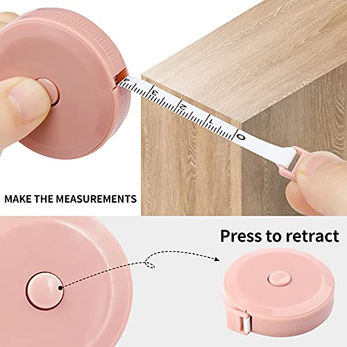 12 Pack Soft Retractable Measuring Tape - Tape Measure for Body Measuring Metric Tape Measure Double Scale for Body Fabric Sewing Tailor Cloth Knitting Home Craft Measurements - color: 12 pack