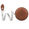 Sewing Tape Measure, Medical Body Cloth Tailor Craft Dieting Measuring Tape, 60 Inch/1.5M Dual Sided Retractable Ruler with Push Button Round - color: Brown 1 pack