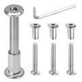 Biaungdo M6x35mm Hex Drive Socket Cap Bolt, Silver, 15 Sets - color: Silver, size: M6x35mm