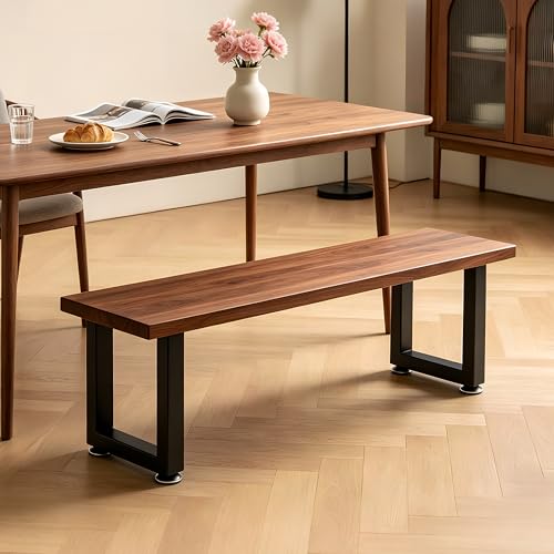 16 Inch Metal Bench Legs Set of 2, Heavy Duty Steel Coffee Table Legs, DIY Furniture Feet with Screws and Adjustable Foot Pads - size: H16" Square