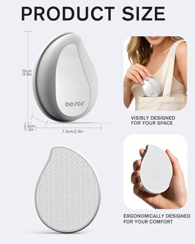 BEZOX Glass Pumice Stone - color: White