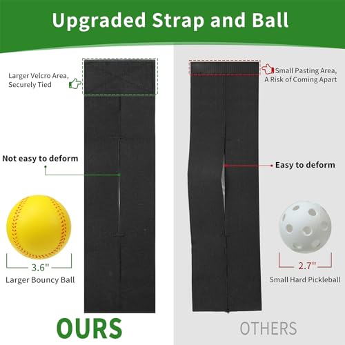 Baseball Glove Break-in kit, One Piece Structure Baseball & Softball Glove Mallet, Glove Wrap Band, Practice Ball, Baseball Mitts Shaping Hammer for Adult Youth Catchers - size: Standard 3-Piece Kit