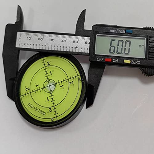 Round High Precision 2.4inch 60MM Aluminium Bubble Levels RV - size: Circular 6012