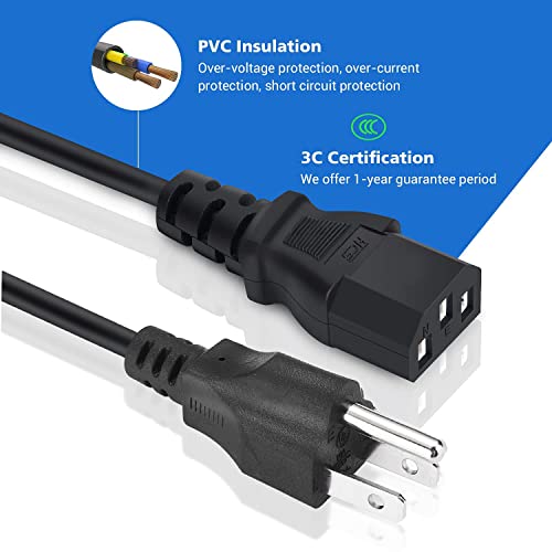 Facmogu 3 Prong 12V 5A 60W AC to DC Power Supply Adapter Converter - size: 12V 5A (3 Prong Plug)