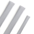25ft PET Expandable Braided Cable Sleeve 1/4inch(6mm) Pet Braided Cable Sleeve for Audio Video Device Wire Automotive Wire (Grey) - color: Grey, size: 6mm"(1/4 inch)