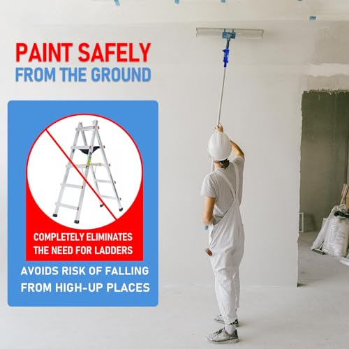 Multi-Angle Paint Brush Extender for High Ceiling