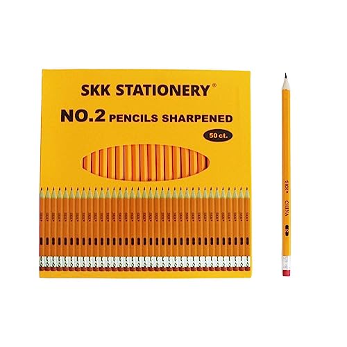 SKKSTATIONERY 600 Count #2 Pencils with Erasers - color: Set of 600pcs, size: 1 Count (Pack of 600)