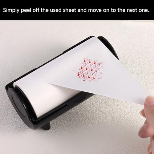 Nail Stamper Cleaner Roll, Sticky Lint Remover for Stampers - color: Black