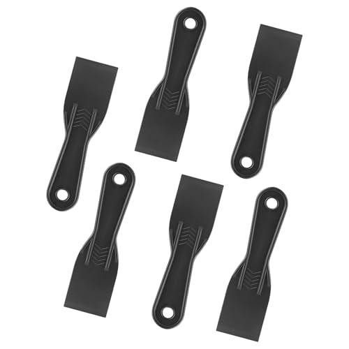6 Pack Putty Knife,2'' Plastic Paint Scraper Set,Flexible Spackle Knife for Spackling,Putty Scraper Tool for Wall Repair,Drywall,Tamales Making,Glue Spreader - color: 2''