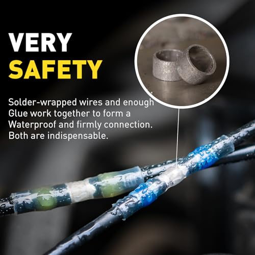 haisstronica 1000PCS Solder Seal Wire Connectors Kit, 5 Colors/5 Sizes