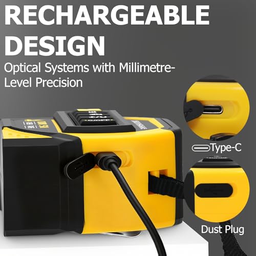 4-in-1 Digital Laser Tape Measure 328ft/100m with 16ft/5m Tape
