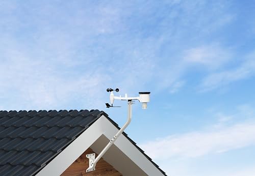 CEKAY J-Pole Mount for Antenna & Weather Station, 1.25 x 33.25 in, White - size: 33.25"